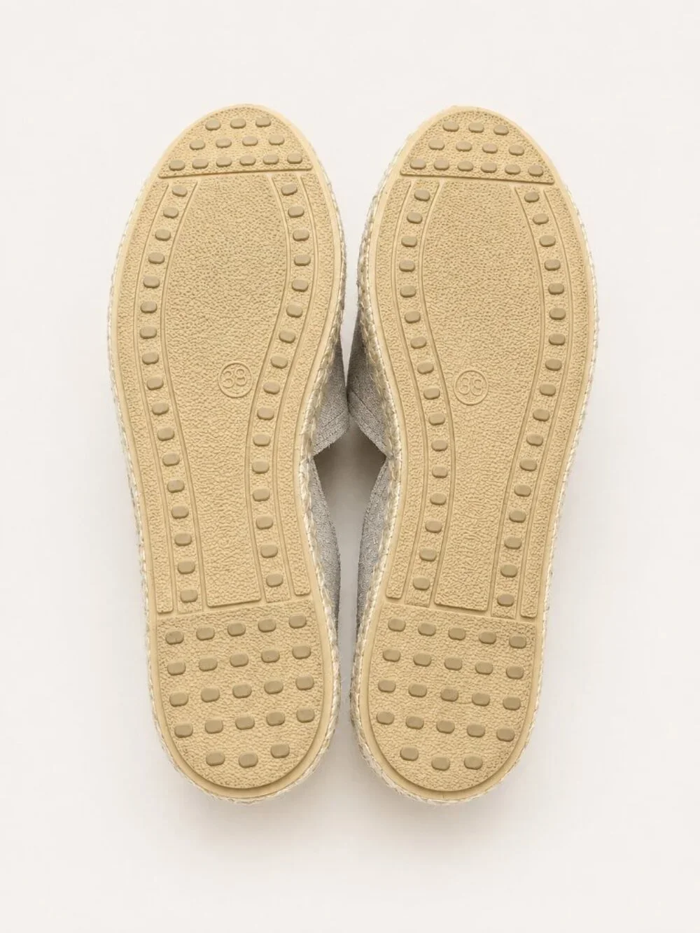 Verbenas Womens EU 38 Gray Suede Espadrille Flats Slip On Shoes Made in Spain